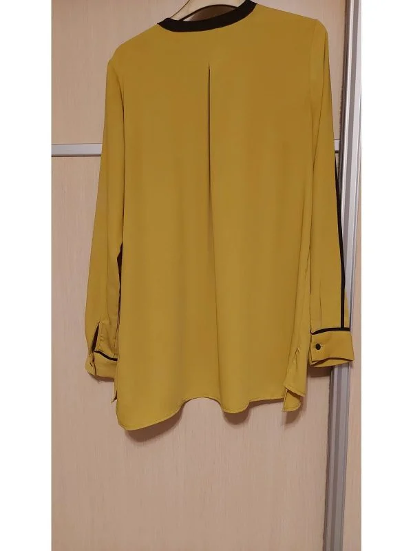 Bluză H&M EU 42 | Galben, Normal, Poliester - Image 3