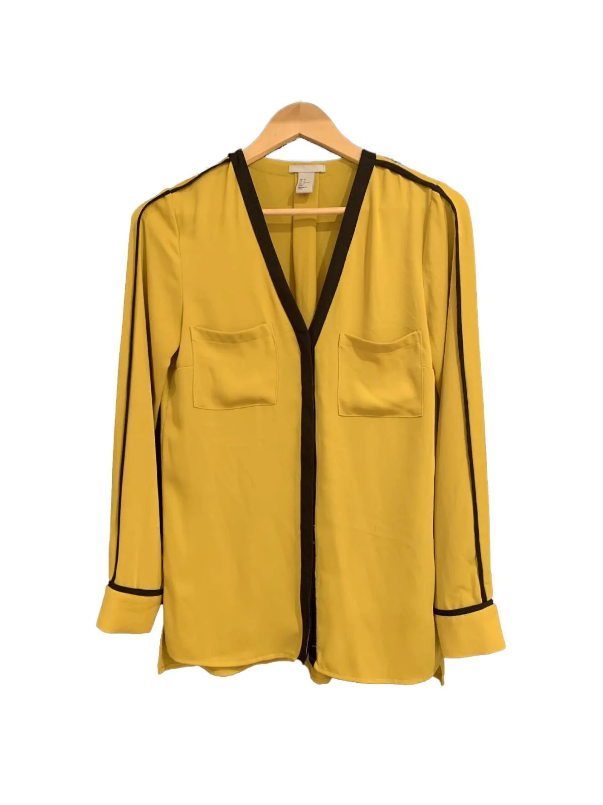Bluză H&M EU 42 | Galben, Normal, Poliester