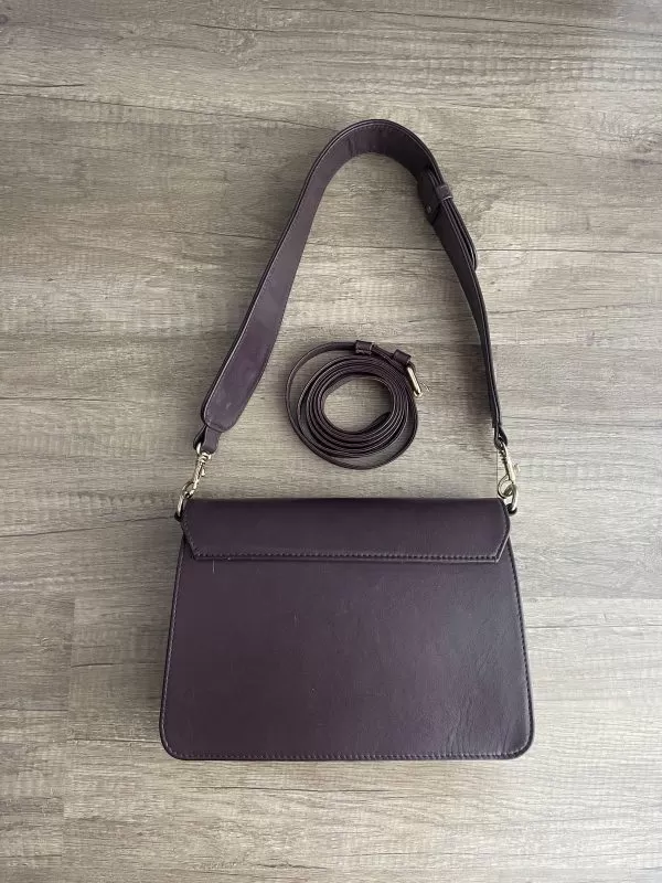 Geantă de umăr CMOOD | Burgundy, Piele naturală - Image 3
