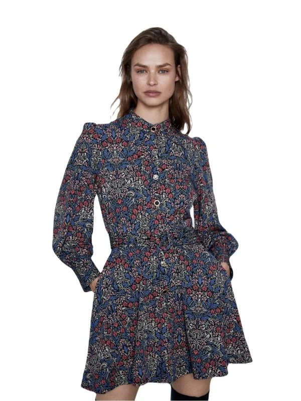 Rochie de seară Zara EU 42 | Multicolor, Mini, Vâscoză