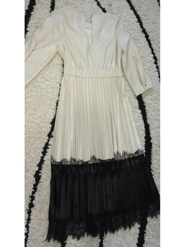 Rochie casual Zara S | Bej, Midi, Poliester - Image 7
