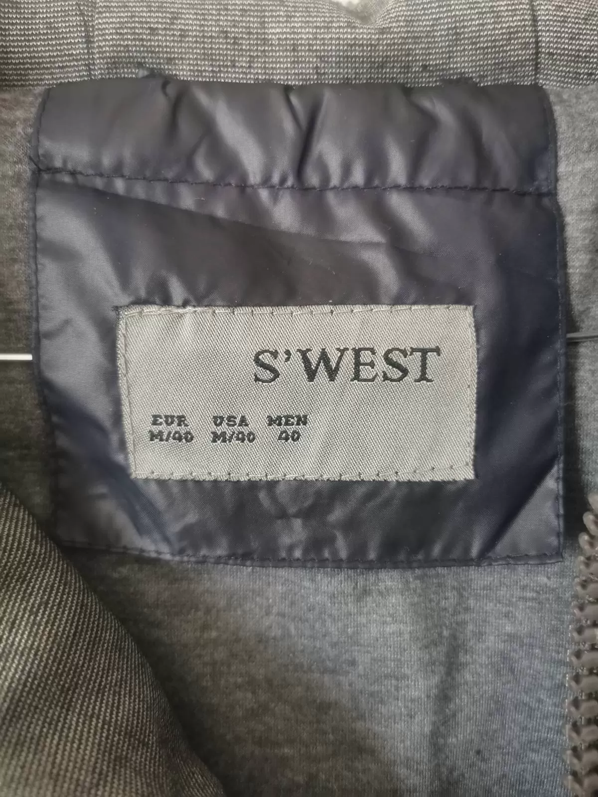 Geacă matlasată S'West M | Indigo, Cu glugă, Poliester - Image 3