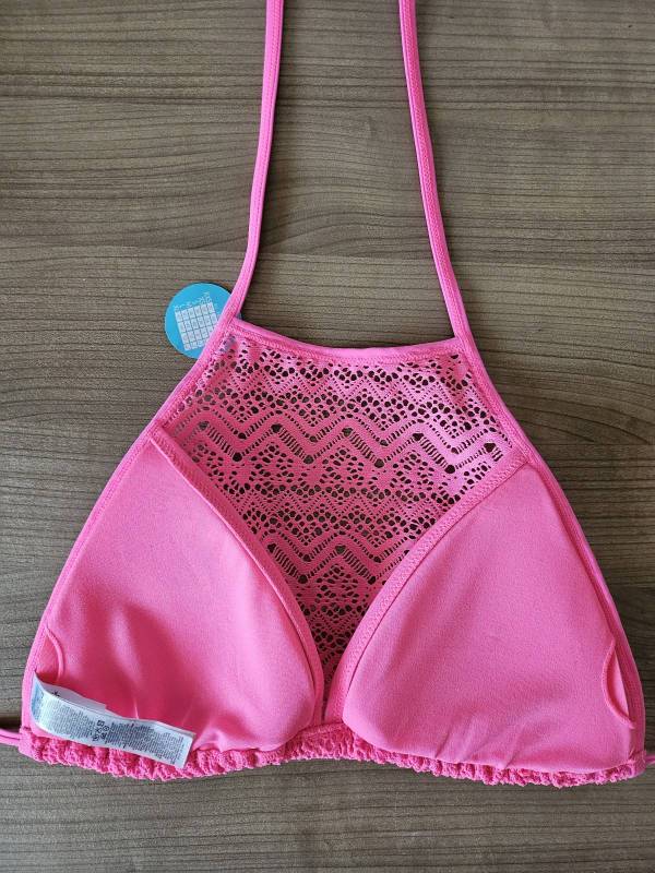 Sutien bikini Censored L | Roz, Dantelă, Poliester - Image 3