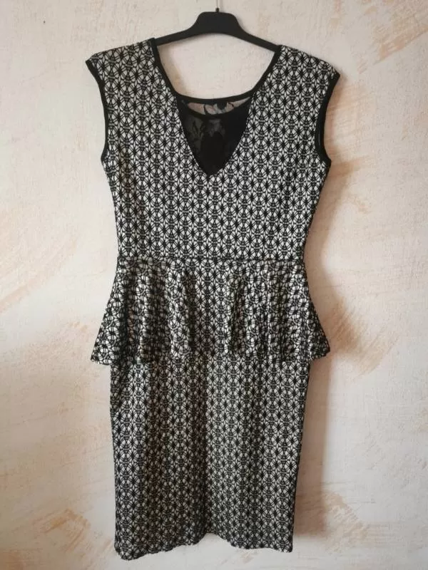 Rochie de seară S-M | Bej, Mini, Fără mâneci - Image 2