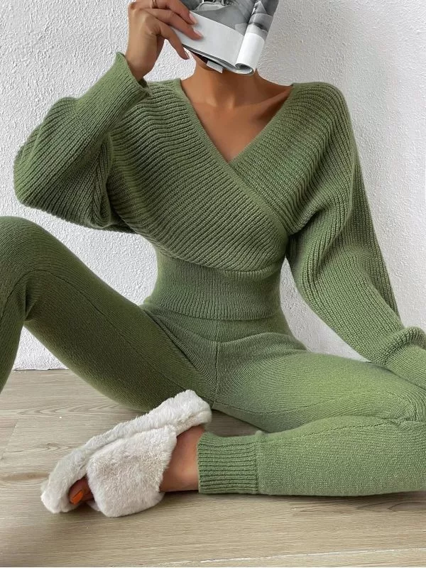 Costum cu sacou și pantaloni Shein EU 34 | Verde, Poliester - Image 4