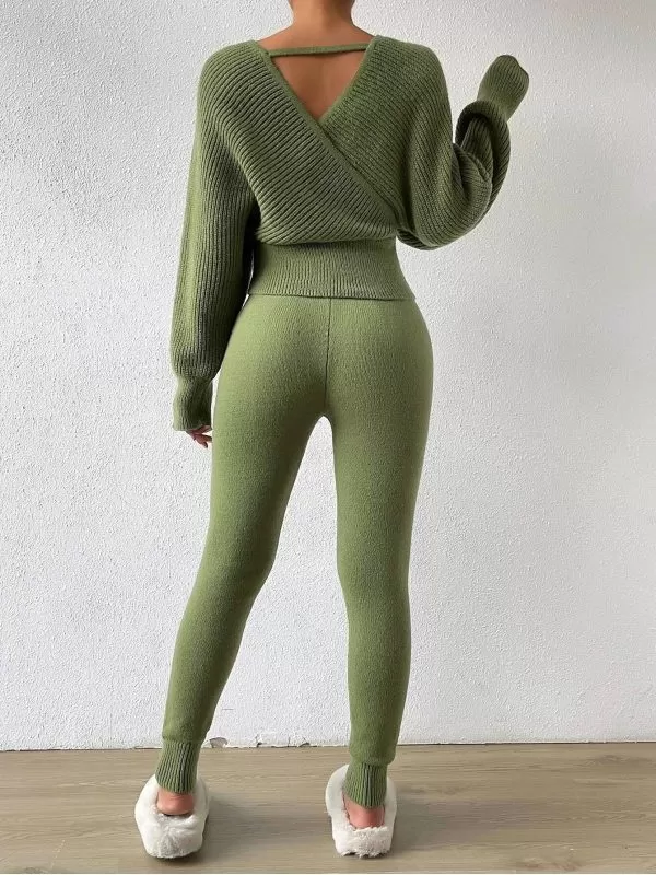 Costum cu sacou și pantaloni Shein EU 34 | Verde, Poliester - Image 5
