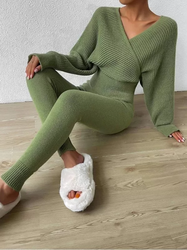 Costum cu sacou și pantaloni Shein EU 34 | Verde, Poliester - Image 6