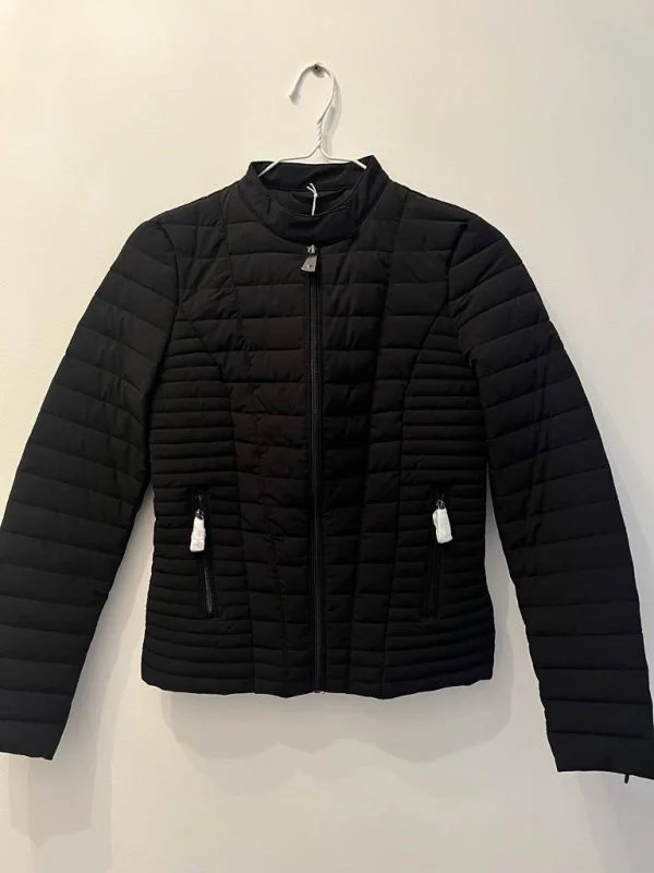 Geacă puffer Guess XS | Negru, Fără glugă, Poliamidă - Image 4