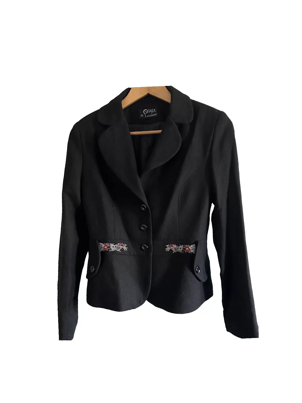 Sacou Producător local EU 38 | Negru, Normal, Lână