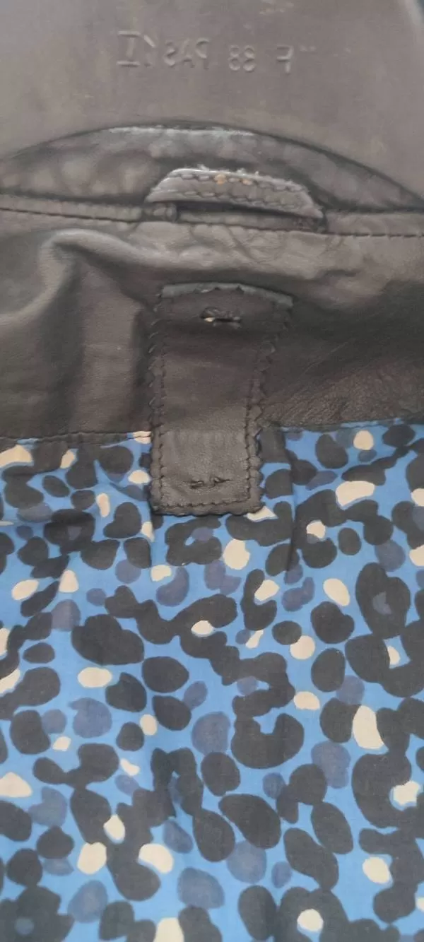 Geacă din piele Naf EU 38 | Negru, Fără glugă, Piele naturală - Image 7