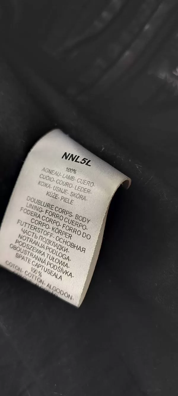 Geacă din piele Naf EU 38 | Negru, Fără glugă, Piele naturală - Image 8