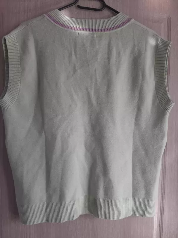 Vestă Shein S | Verde mentă, Fără glugă, Vâscoză - Image 5