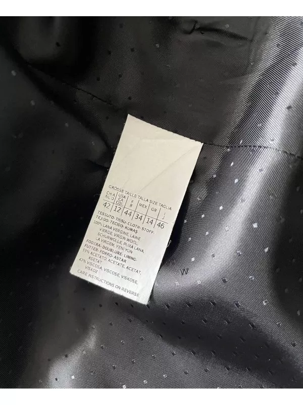 Palton lung Max Mara EU 42 | Negru, Fără glugă, Lână - Image 4
