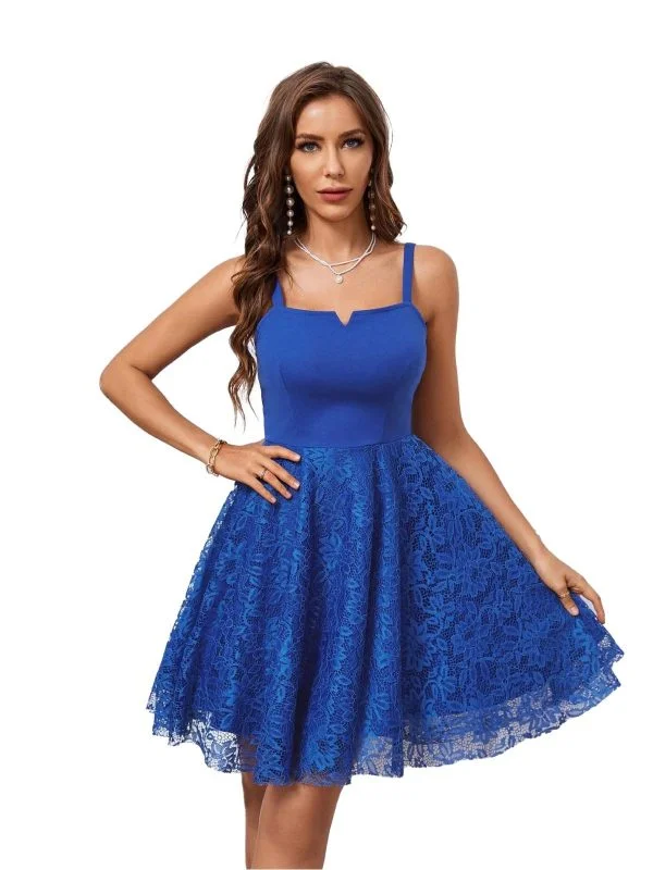 Rochie de seară Shein EU 34 | Albastru, Mini, Poliester