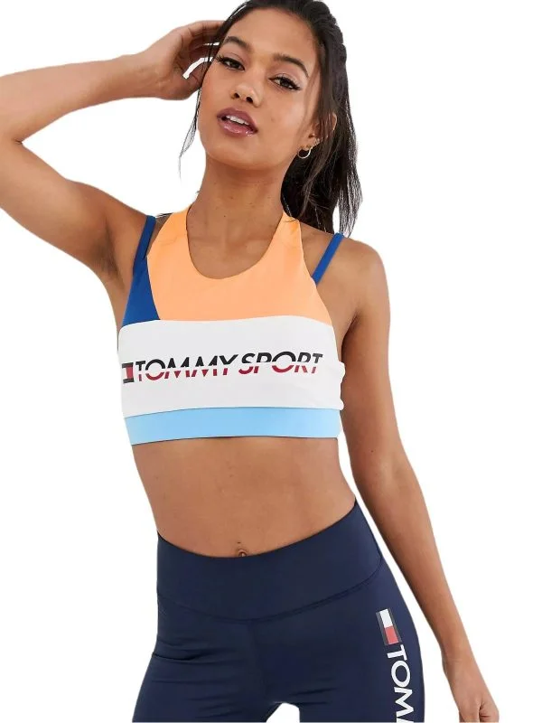 Bustieră sport Tommy Hilfiger EU 34 | Alb, Poliester