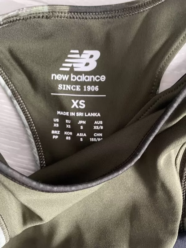 Bustieră sport New Balance EU 34 | Negru, Poliester - Image 7