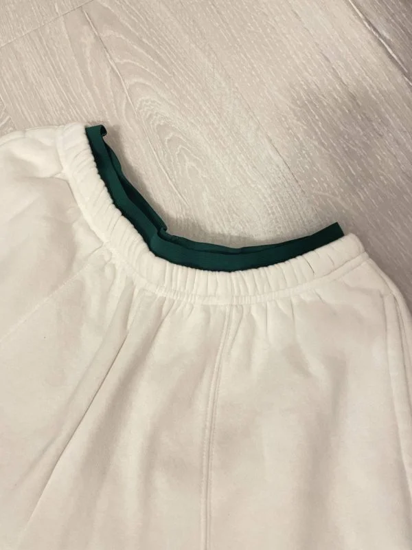 Pantaloni sport Reebok EU 34 | Alb, Scurți - Image 3