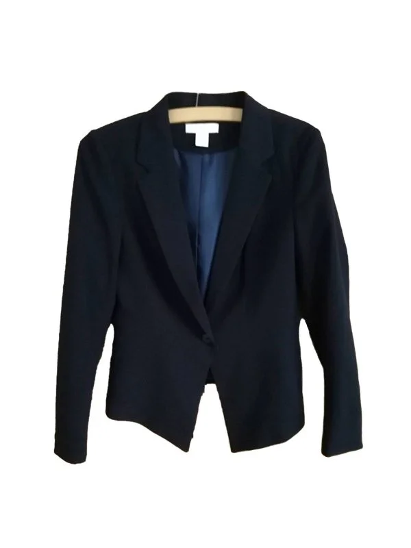 Sacou H&M EU 38 | Albastru, Normal, Poliester