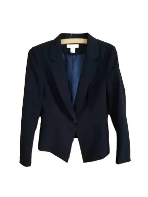 Sacou H&M EU 38 | Albastru, Normal, Poliester