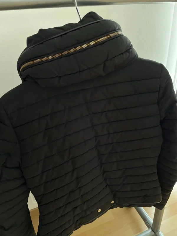 Geacă de iarnă Zara EU 34 | Negru, Cu glugă - Image 6