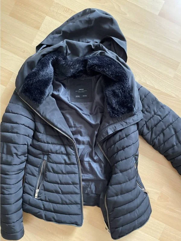 Geacă de iarnă Zara EU 34 | Negru, Cu glugă - Image 7