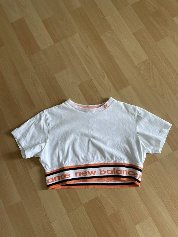 Top New Balance EU 34 | Alb, Normal, Bumbac - Image 2