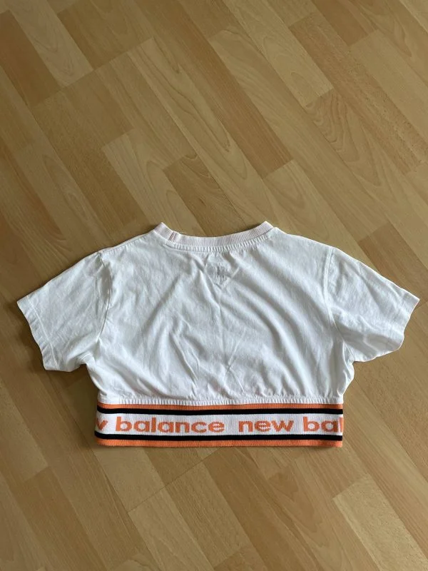 Top New Balance EU 34 | Alb, Normal, Bumbac - Image 3