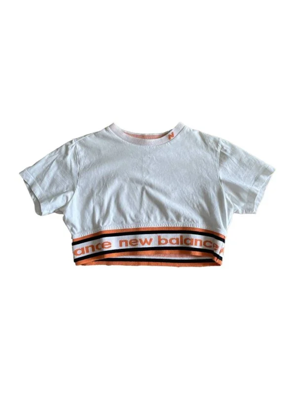Top New Balance EU 34 | Alb, Normal, Bumbac