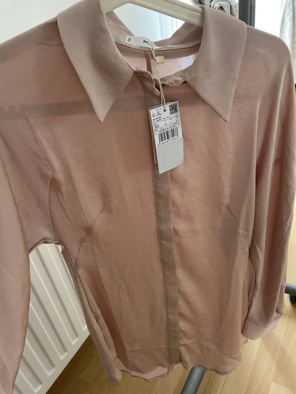 Cămașă Mango EU 34 | Roz, Normal, Poliester - Image 6