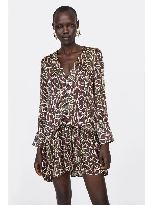 Rochie casual Zara EU 34 | Bej, Mini - Image 2