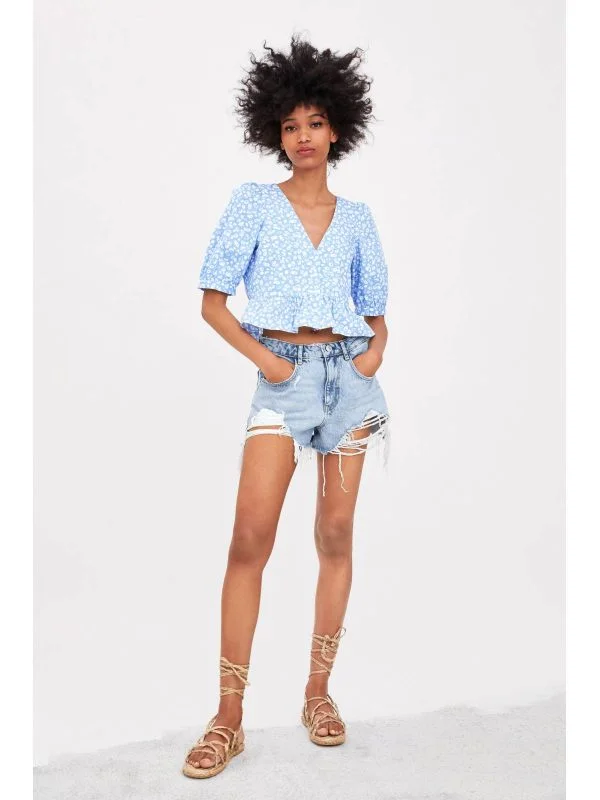 Top Zara EU 34 | Bleu, Normal - Image 2