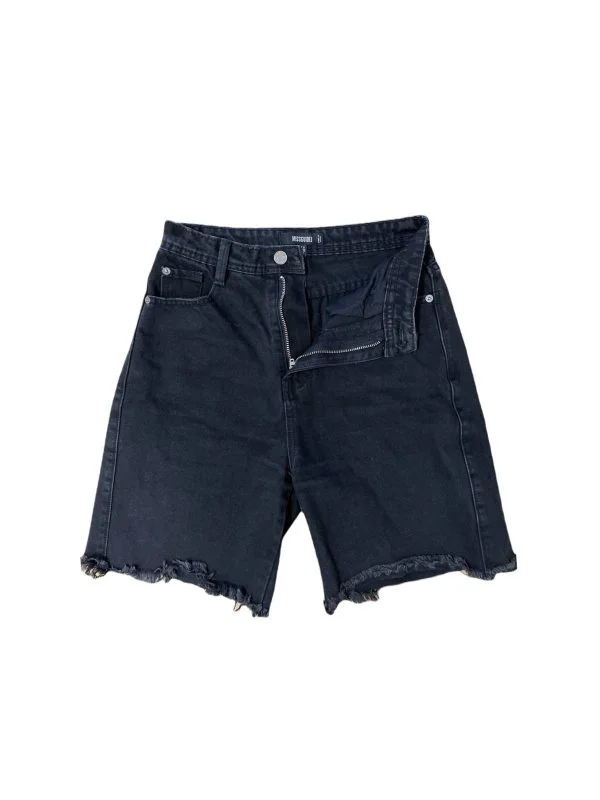 Blugi Missguided EU 34 | Negru, Scurți, Denim