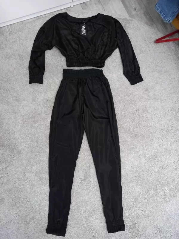 Costum cu sacou și pantaloni RAMONA BADESCU EU 38 | Negru - Image 3