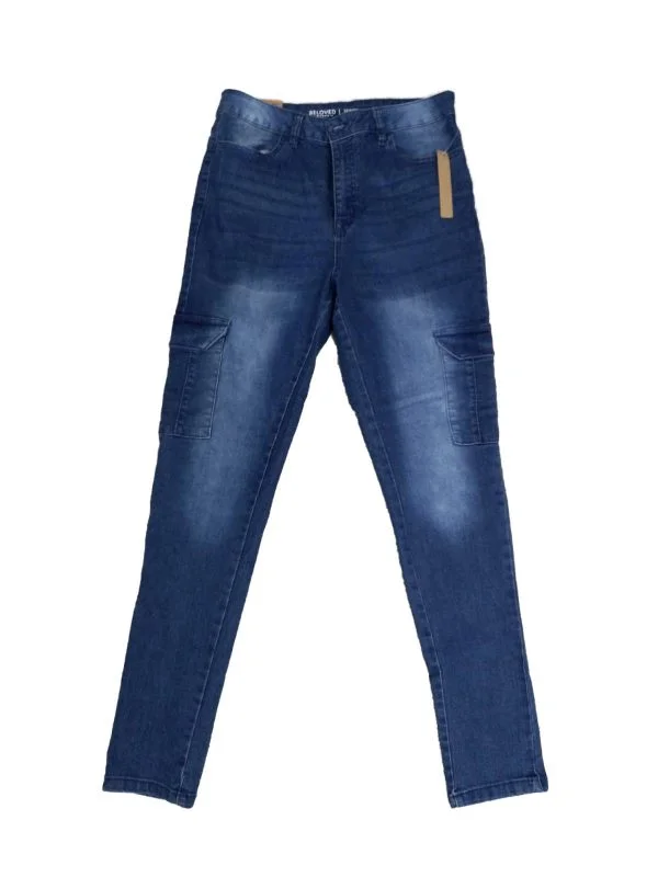 Blugi BELOVED EU 40 | Albastru, Lungi, Denim
