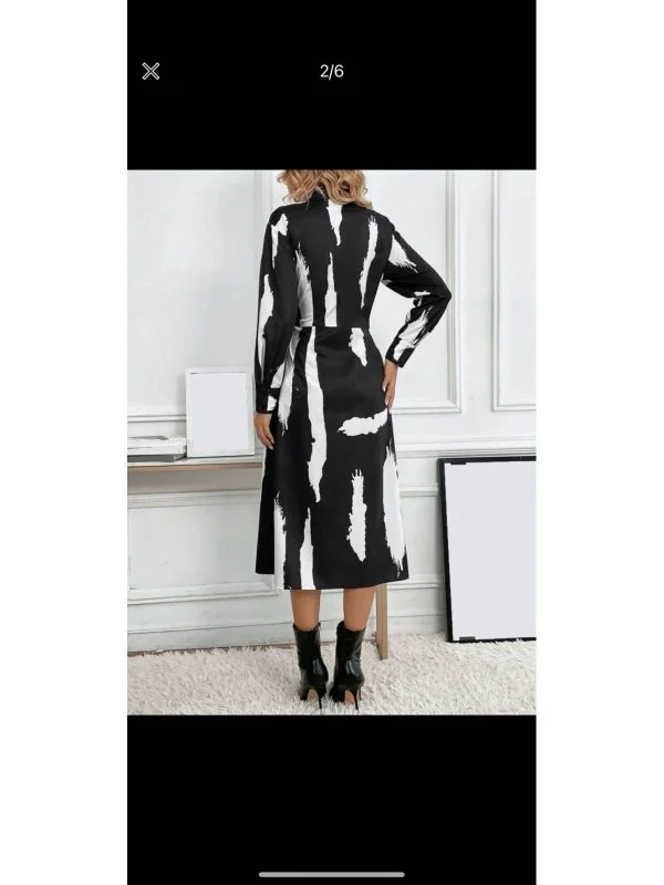 Rochie casual Shein EU 38 | Alb, Midi, Poliester - Image 6