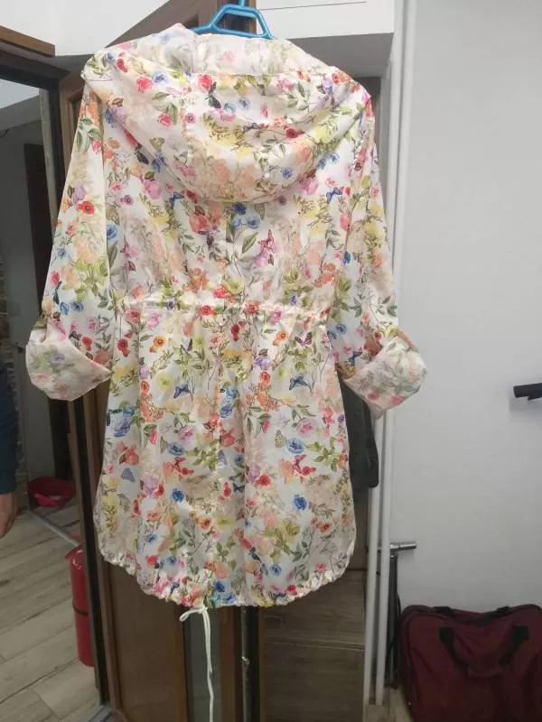 Jachetă CLASSIC XL | Multicolor, Cu glugă, Floral & Tropical, Poliester - Image 4