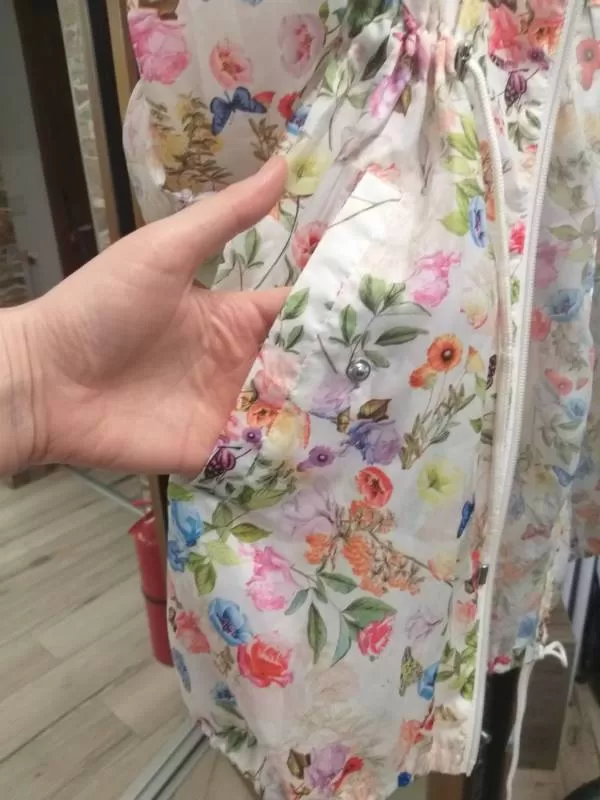Jachetă CLASSIC XL | Multicolor, Cu glugă, Floral & Tropical, Poliester - Image 5