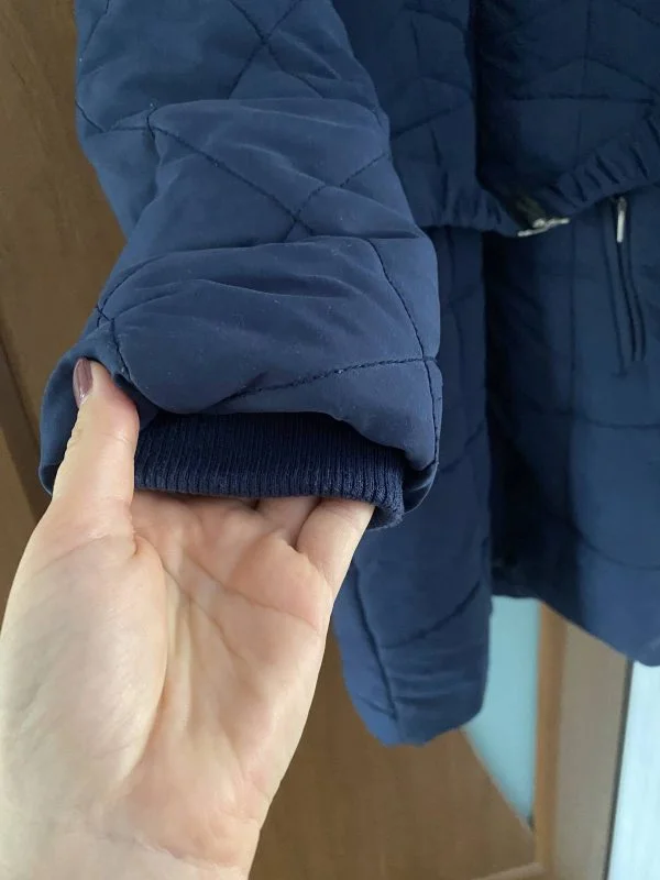 Geacă matlasată LEE COOPER EU 38 | Bleu, Cu glugă - Image 3
