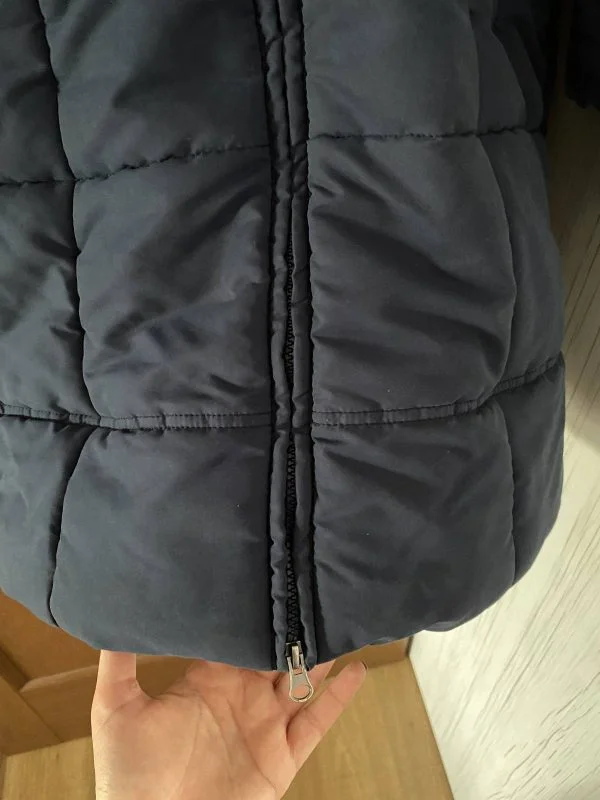 Geacă matlasată LEE COOPER EU 38 | Bleu, Cu glugă - Image 4