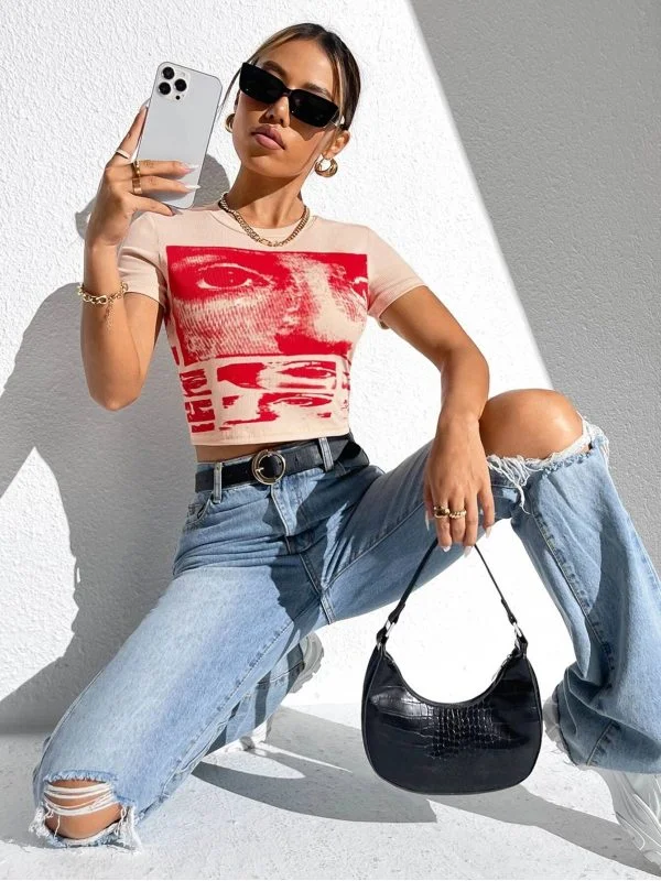 Top Shein EU 36 | Bej, Normal, Poliester - Image 4