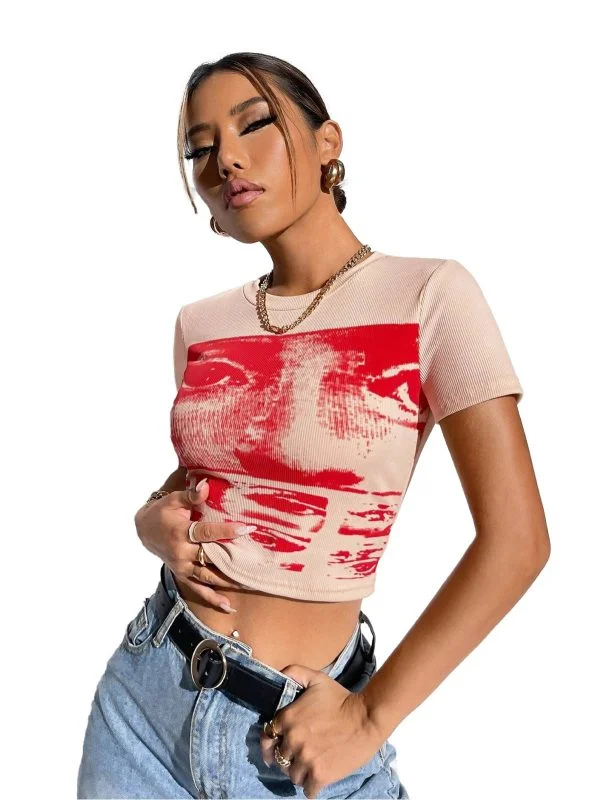 Top Shein EU 36 | Bej, Normal, Poliester