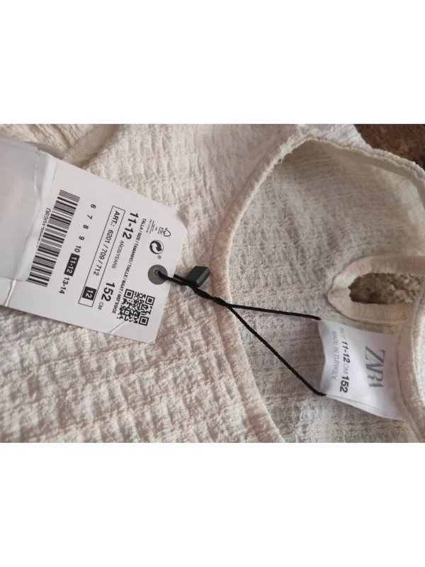 Bluză Zara S-M | Alb, Normal - Image 5