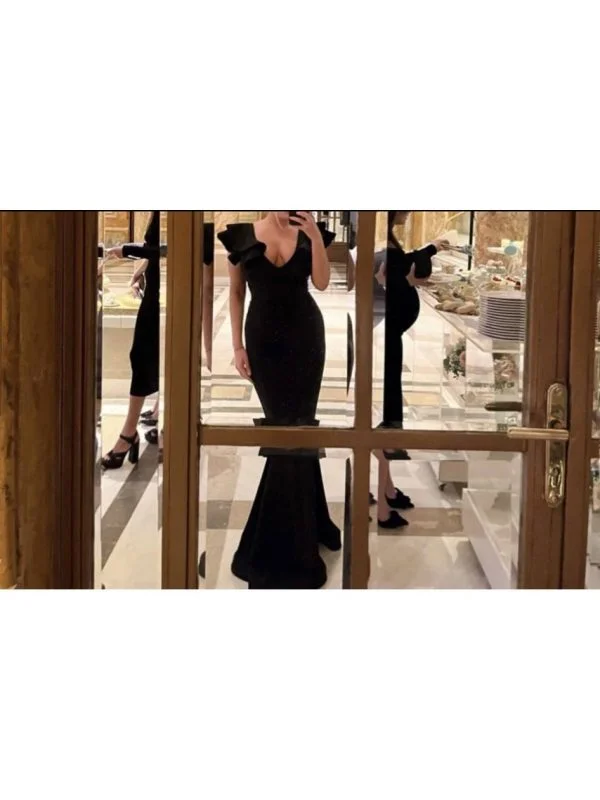 Rochie de seară ATMOSPHERE FASHION EU 38 | Negru, Maxi, Poliester - Image 3