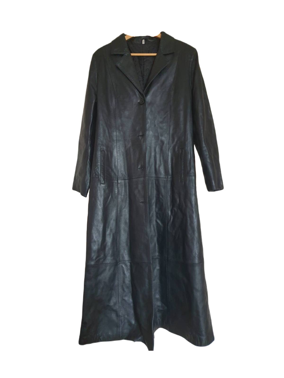 Jachetă / geacă CO Negru din Piele naturală XL