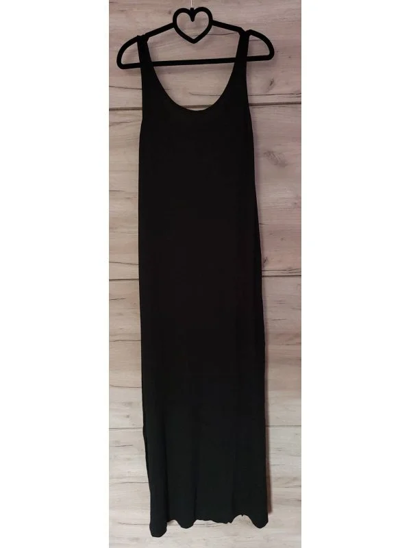 Rochie de plajă H&M S | Negru, Maxi, Bumbac - Image 4