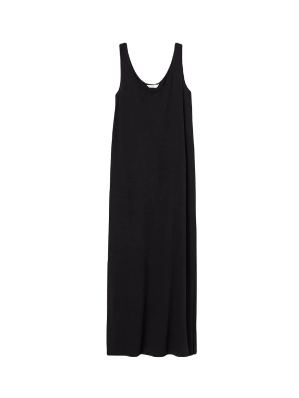 Rochie de plajă H&M S | Negru, Maxi, Bumbac