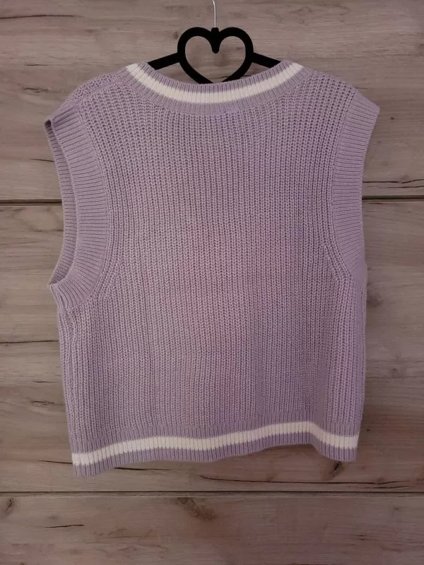 Vestă H&M S | Mov, Fără glugă, Acrilic - Image 4