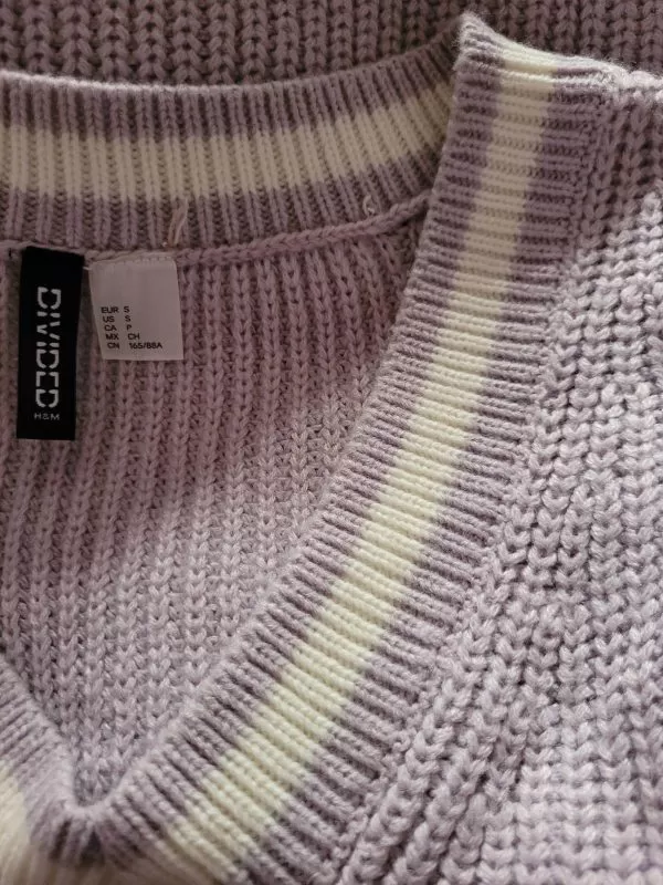 Vestă H&M S | Mov, Fără glugă, Acrilic - Image 6
