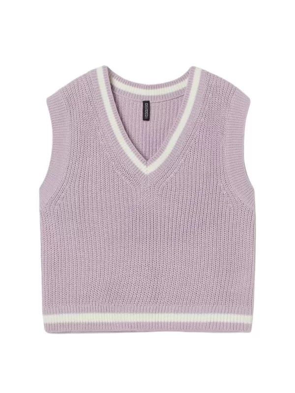 Vestă H&M S | Mov, Fără glugă, Acrilic