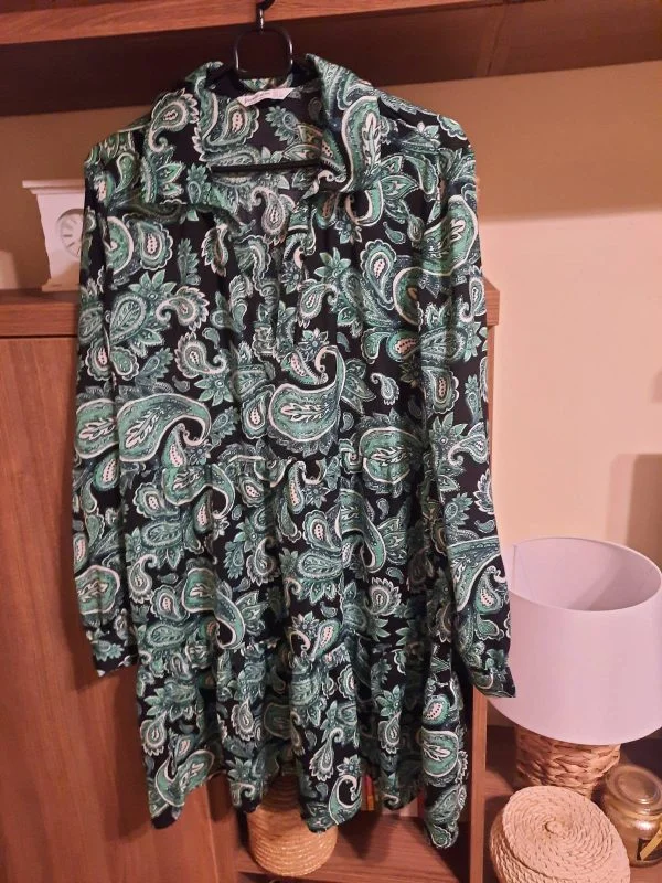 Rochie casual Stradivarius L | Verde, Mini - Image 3